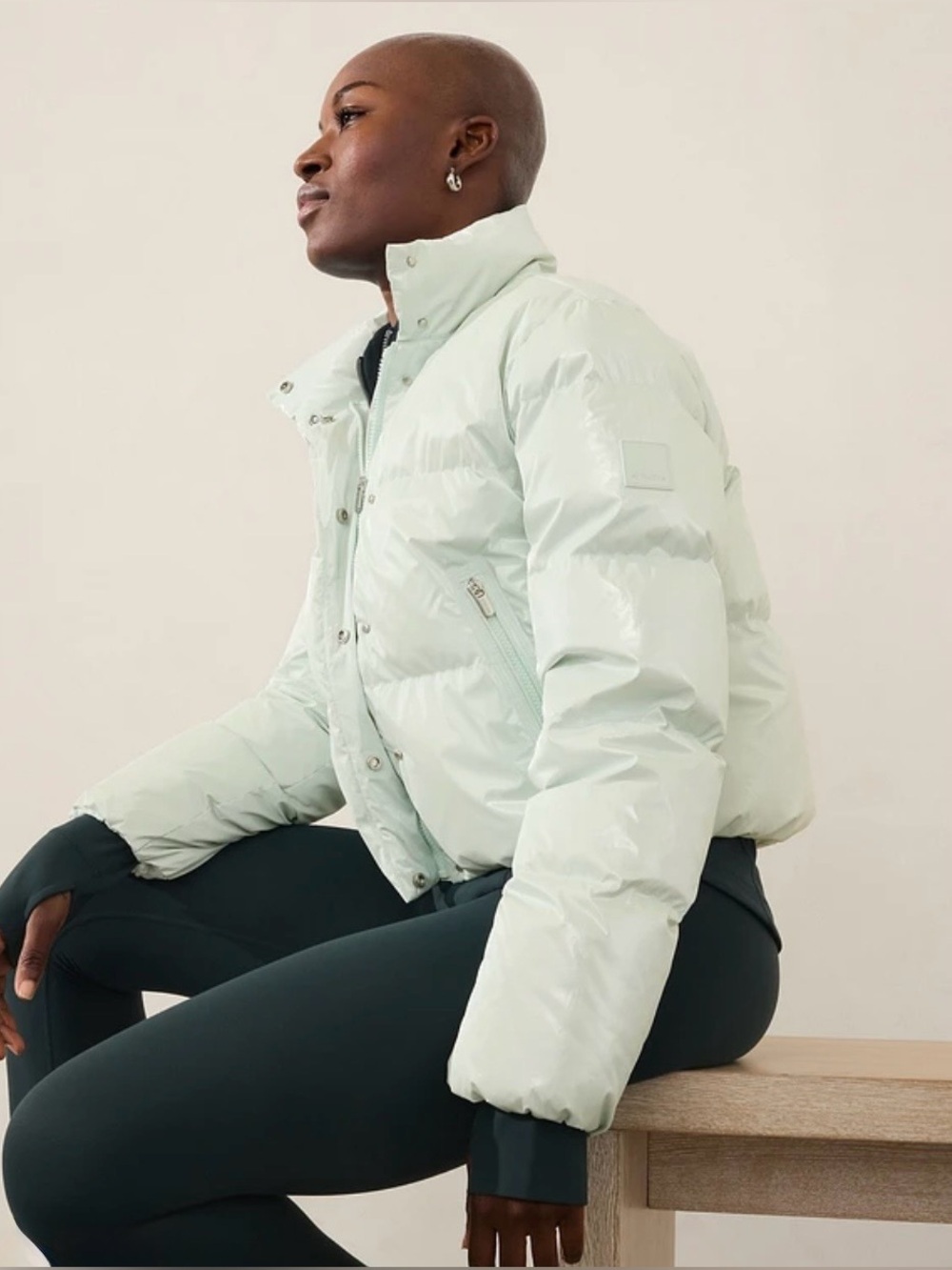 🇺🇸FIRM PRICE🇺🇸 Athleta SUMMIT CROPPED SHINE DOWN PUFFER